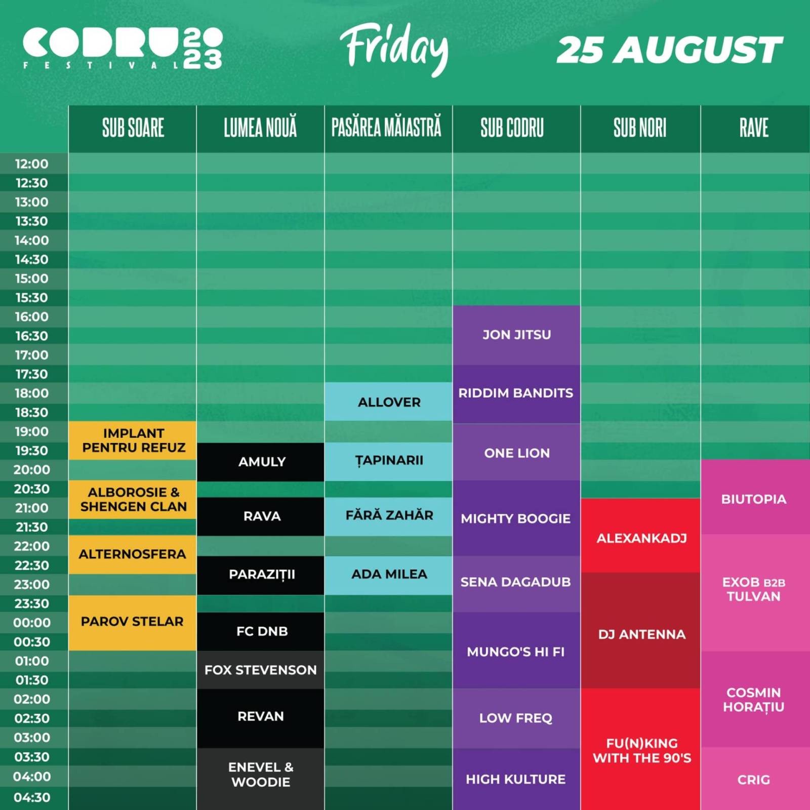 CODRU Festival 2023 are loc în acest weekend 3 vineri 25 august