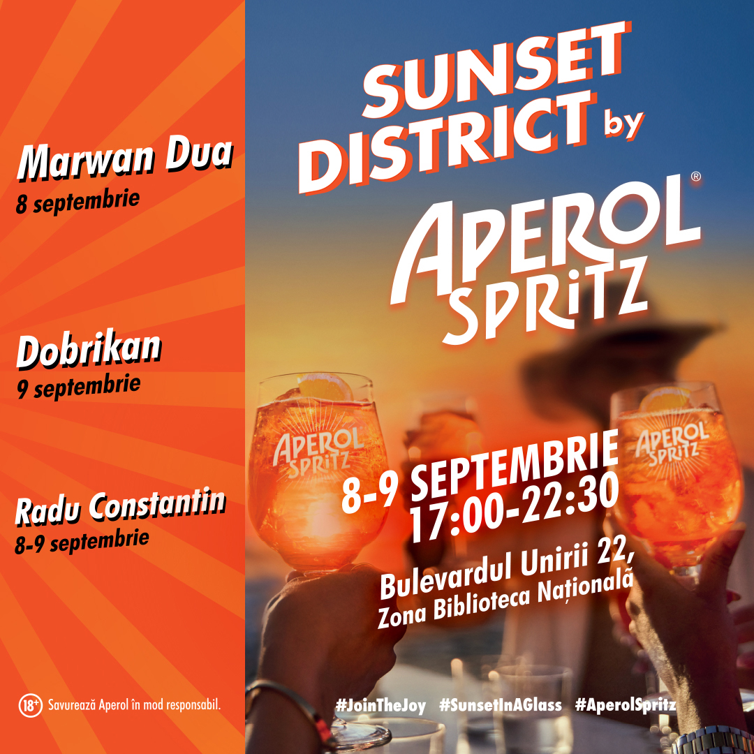 Aperol District: primul eveniment creat de brandul italian pentru a permite consumatorilor să facă parte din universul Aperol vine și la București