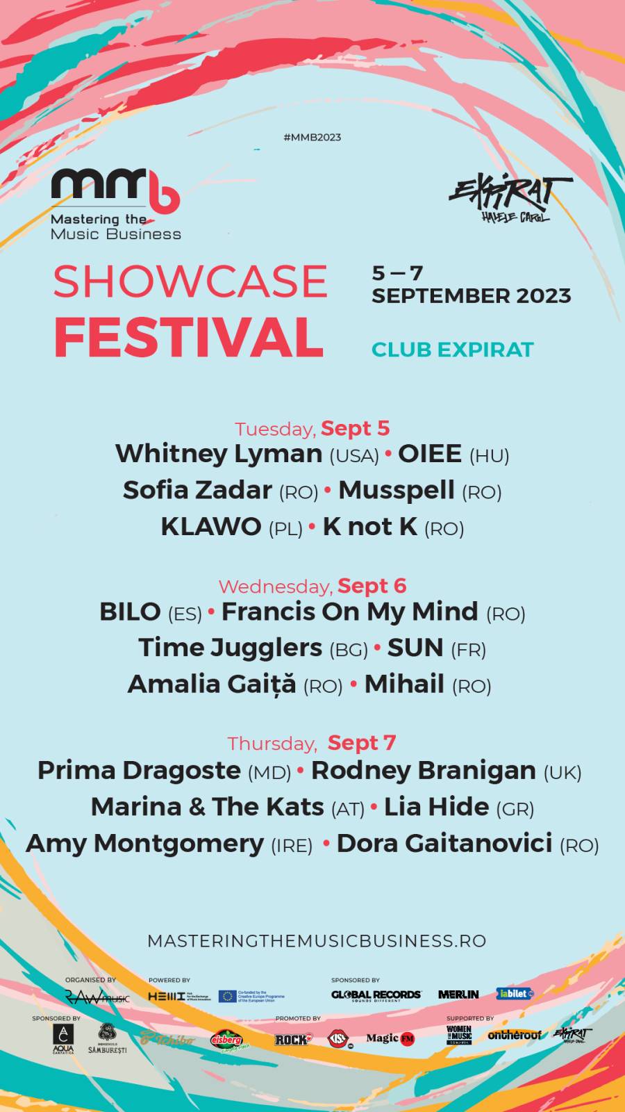 MMB2023: De la începuturi și dincolo de prezent, în culise cu Irina Rimes, Edi Petroșel și Dan Byron 1 MMB2023: programul showcase-urilor
