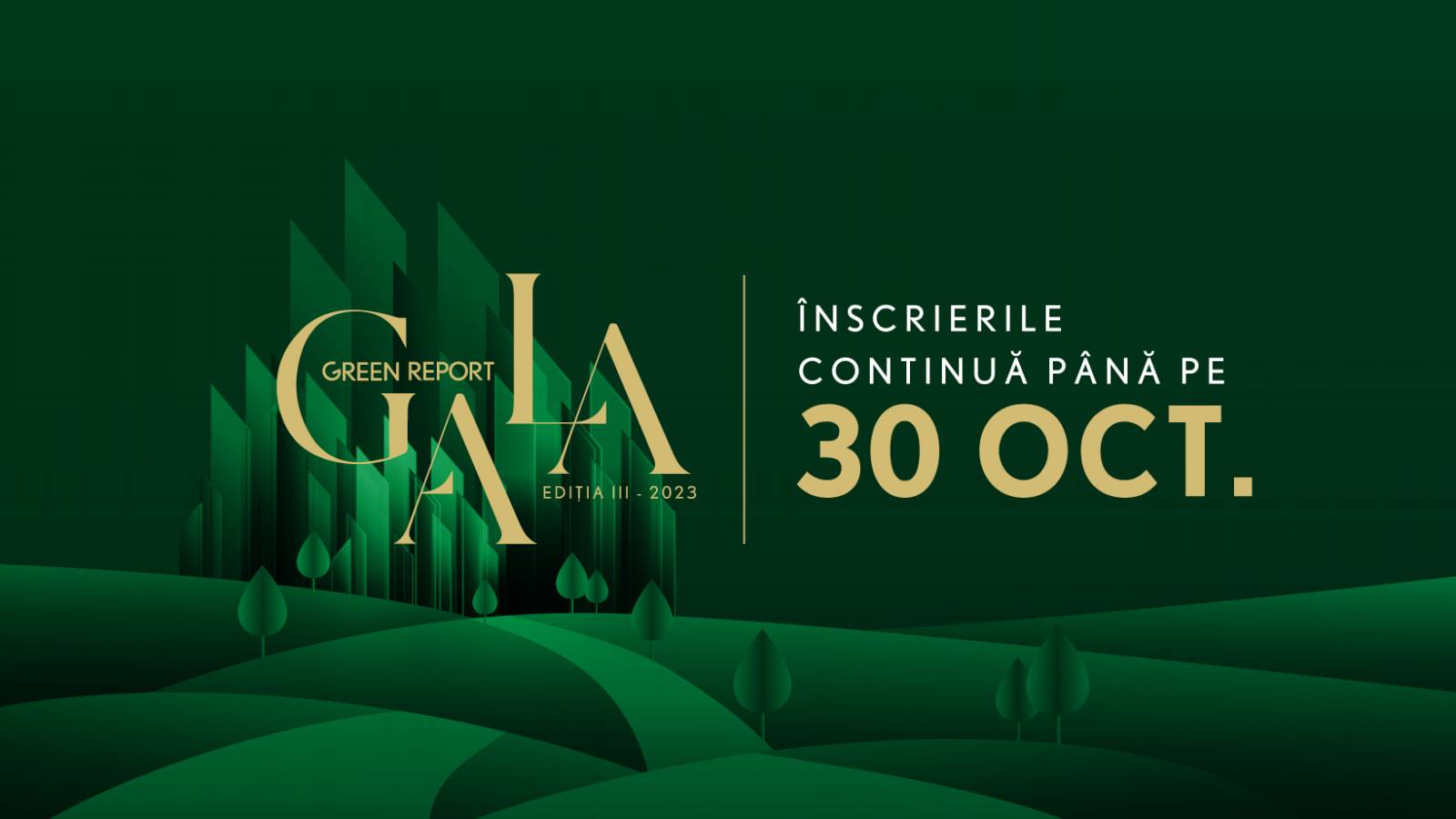 Campionii mediului își mai pot înscrie proiectele la Gala Green Report 2023 până pe 30 octombrie