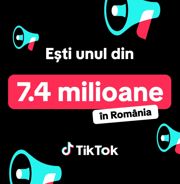 7.4 milioane de români folosesc TikTok în fiecare lună 1 7.4 milioane de români folosesc TikTok în fiecare lună