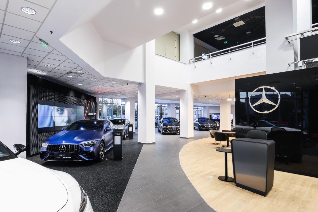 Tiriac Auto showroom Mercedes Benz MAR20X interior