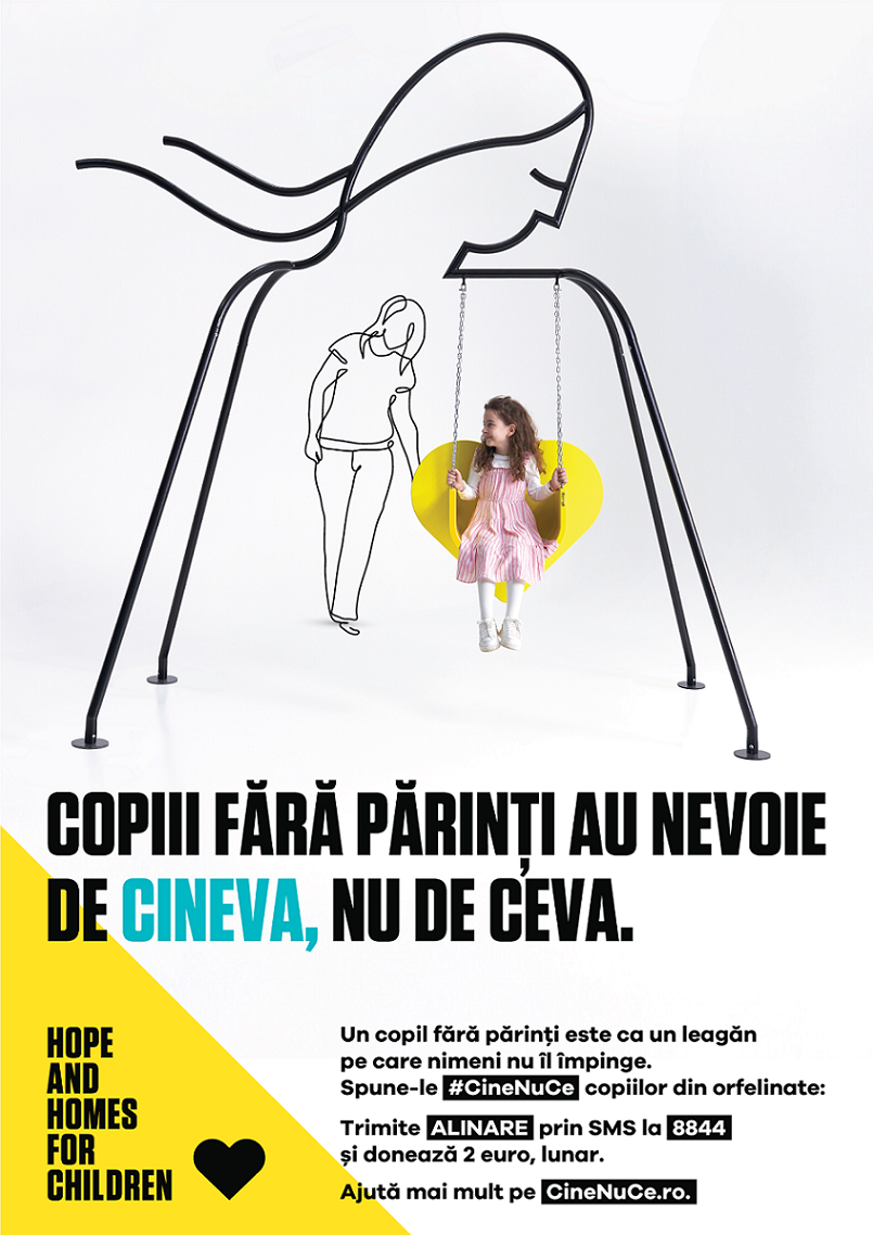 La 25 de ani de intervenții în folosul copiilor vulnerabili, Hope and Homes for Children spune: #CineNuCe!