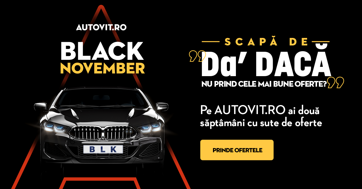 Black November la Autovit.ro. Cele mai importante reduceri la mașinile de pe site