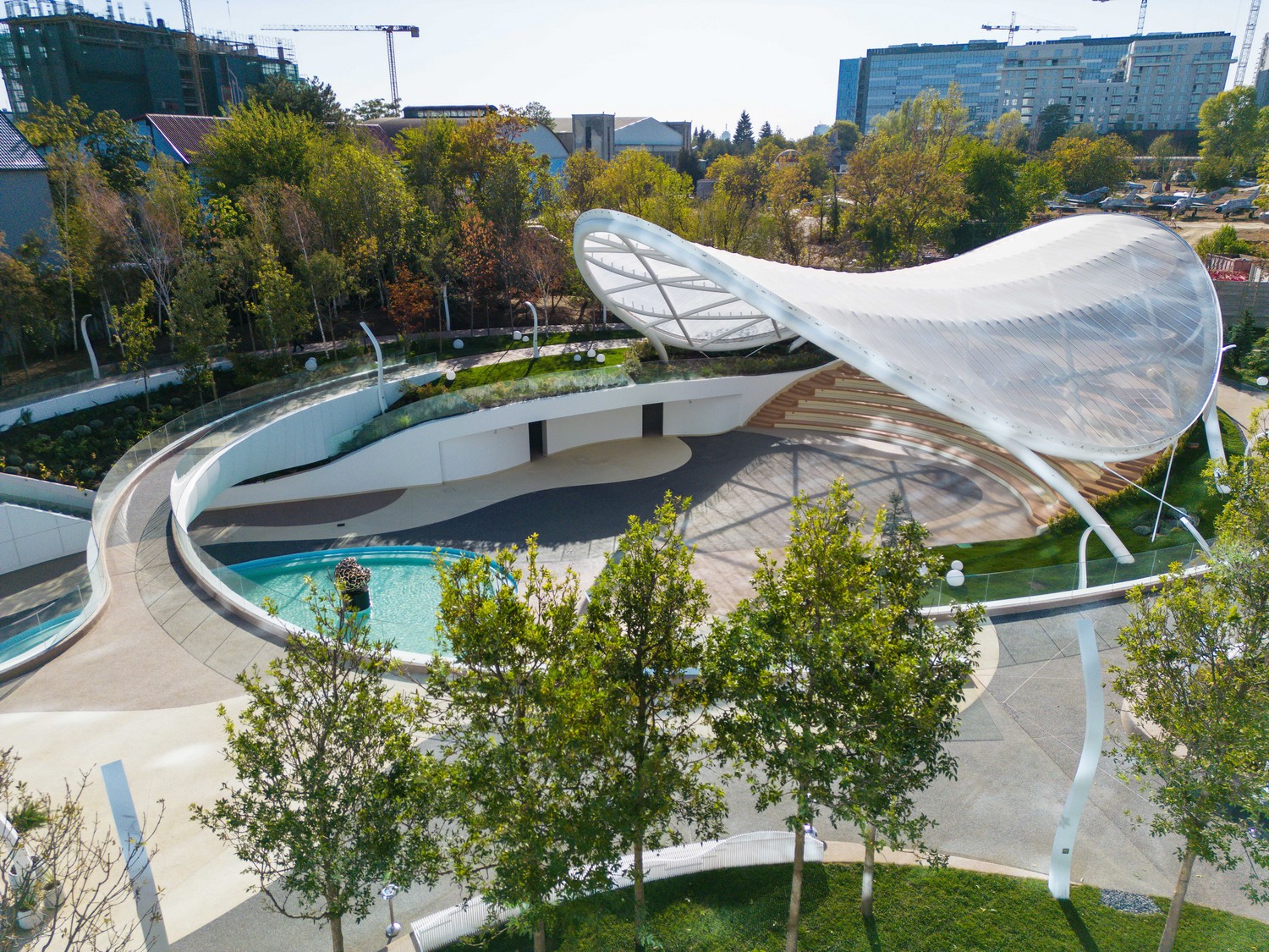 Parcul de birouri Yunity Park are o pădure urbană de 1000 metri pătrați