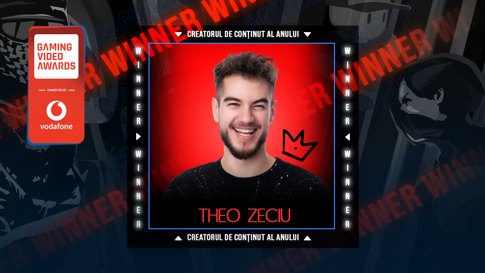Theo Zeciu, marele câștigător al Gaming Video Awards 2023