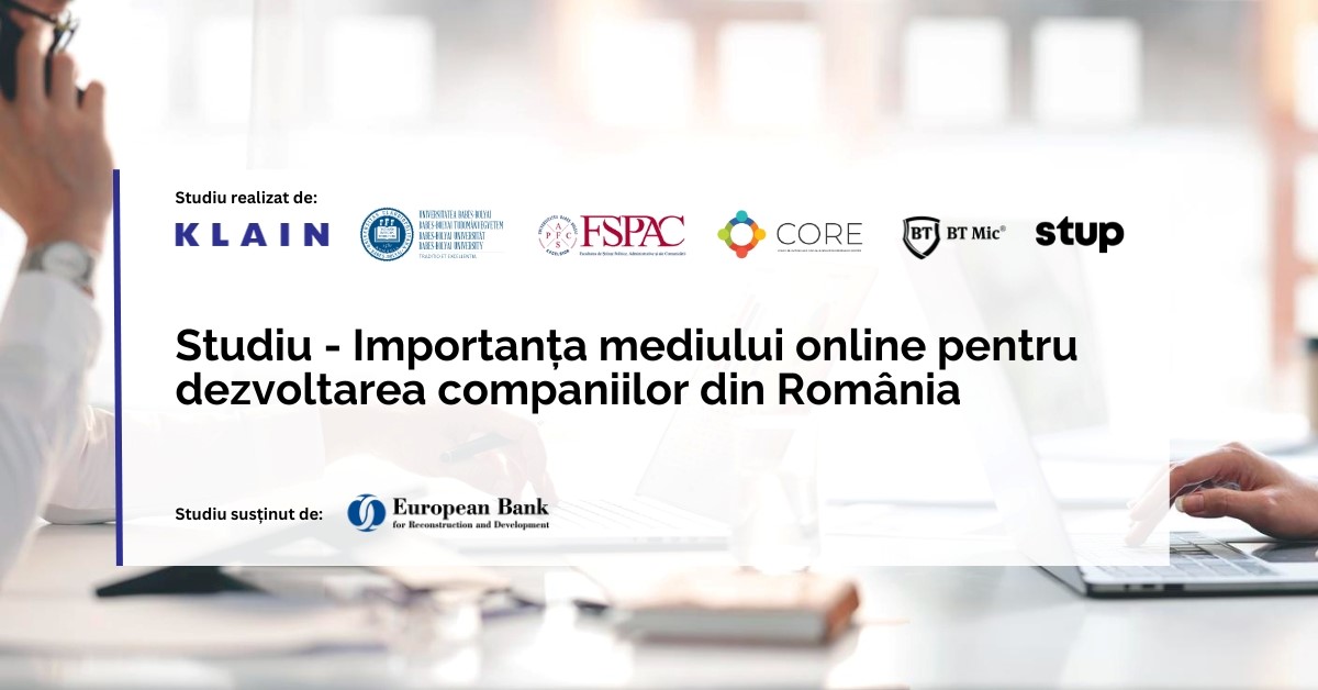 STUP & BT MIC se alătură studiului realizat de KLAIN și Universitatea Babeș-Bolyai privind importanț...