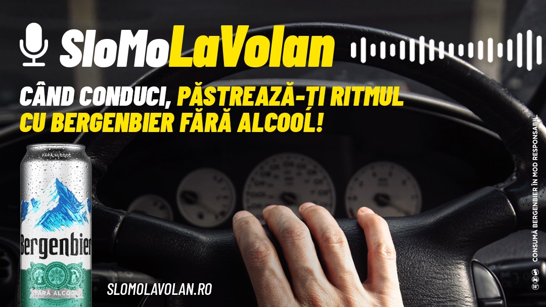 Bergenbier S.A. lansează campania „SloMo la volan”
