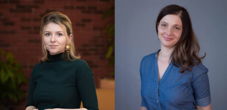 Alexandra Maier, ING Bank Romania, si Alina Kasprovschi, Fundatia Comunitara Bucuresti