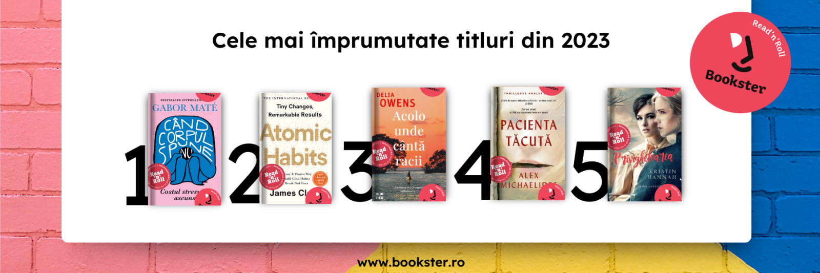 Bookster: În 2023, cele mai căutate cărți au fost despre sănătatea fizică și mintală