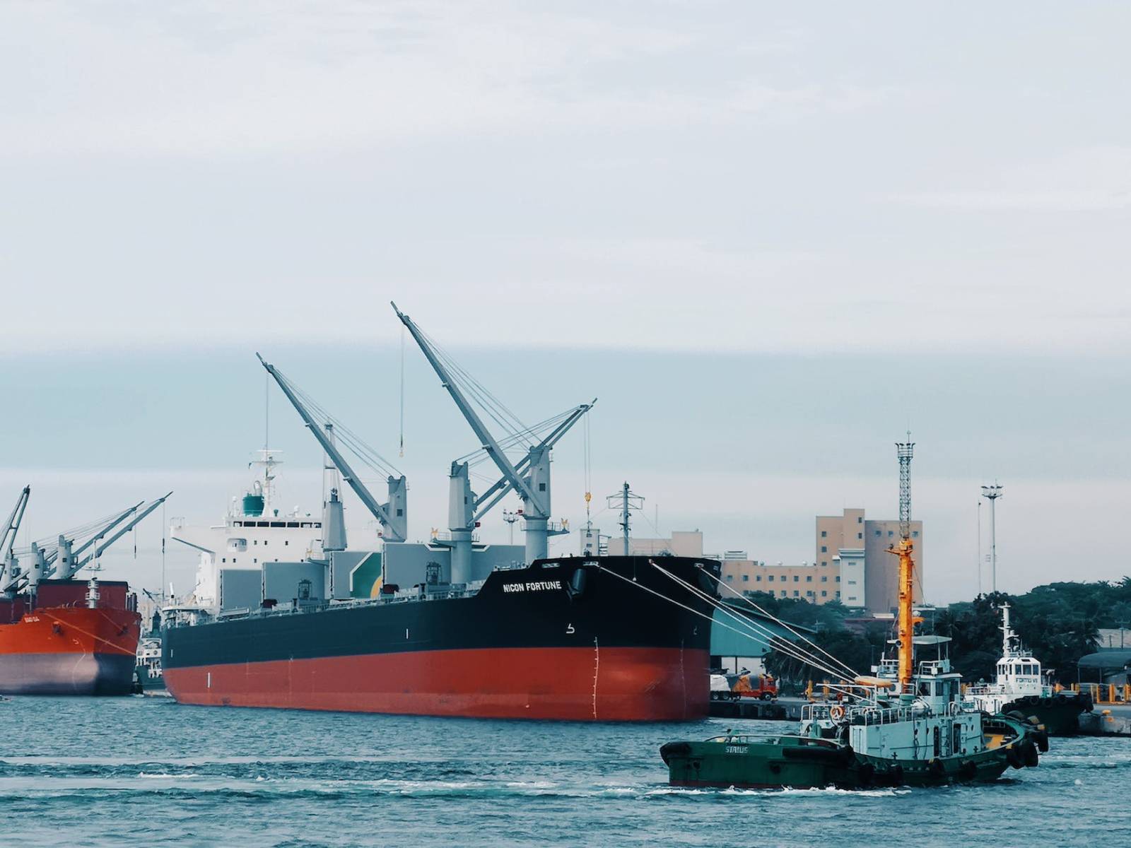 photo of ships on port