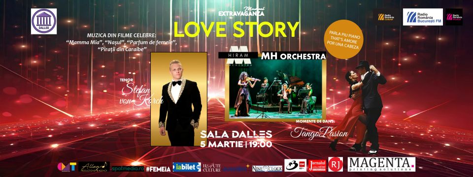MH Orchestra, în premieră la Sala Dalles în LOVE STORY - concertul de muzică de film ce deschide ser...
