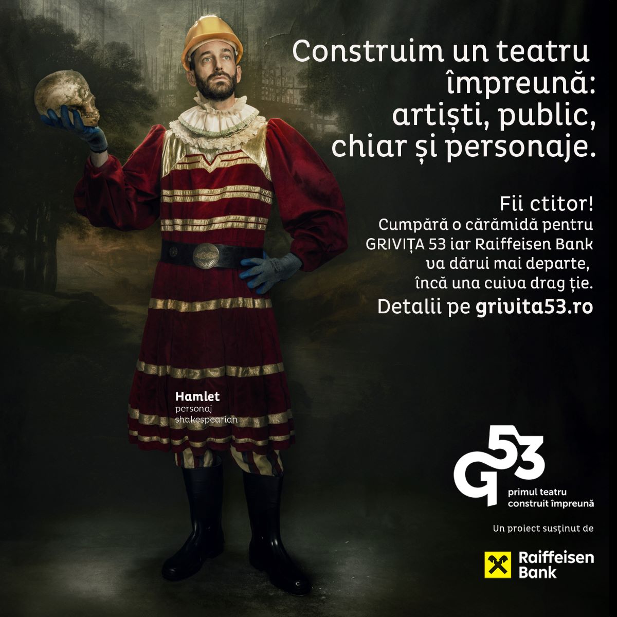 Raiffeisen Bank România susține construcția Teatrului Grivița 53, cărămidă cu cărămidă, prin campania Ctitori Grivița 53 1 Raiffeisen Bank România susține construcția Teatrului Grivița 53, cărămidă cu cărămidă, prin campania Ctitori Grivița 53