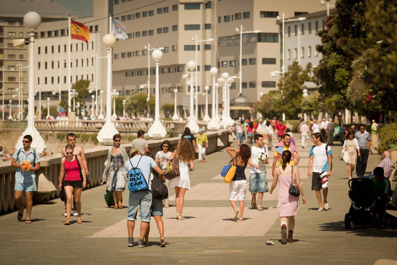 Spania, țara turismului 2 Paseo maritimo A CORUNA GALICIA