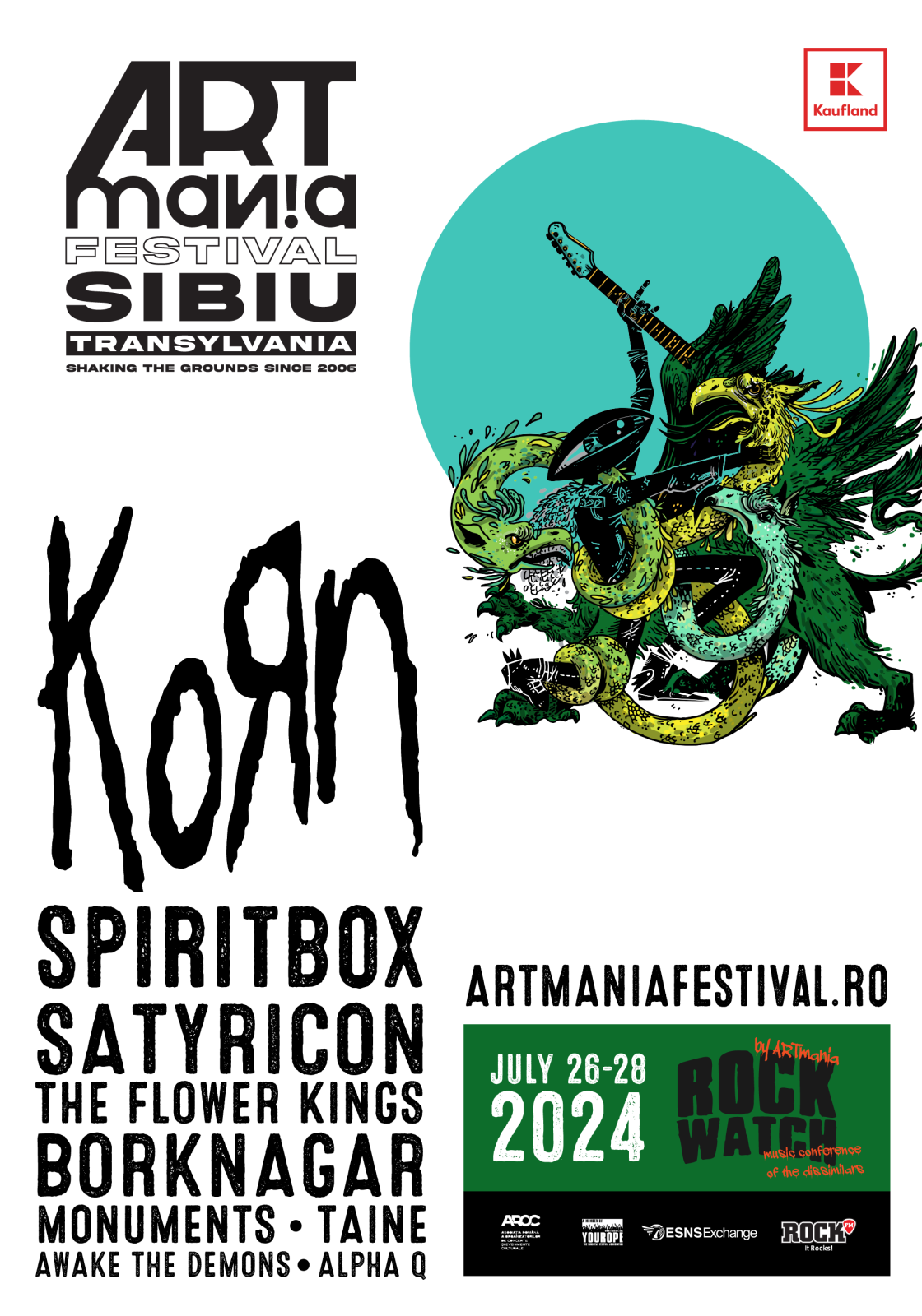 Poster ARTmania line up Korn si