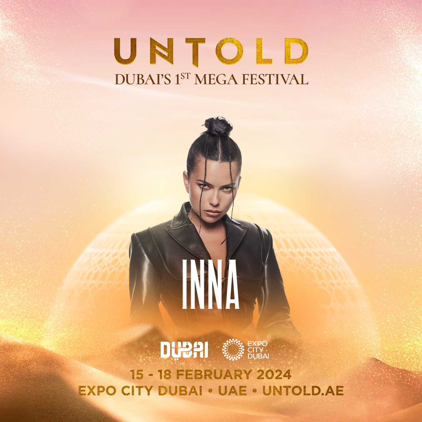INNA va reprezenta România pe scena principală a festivalului UNTOLD Dubai