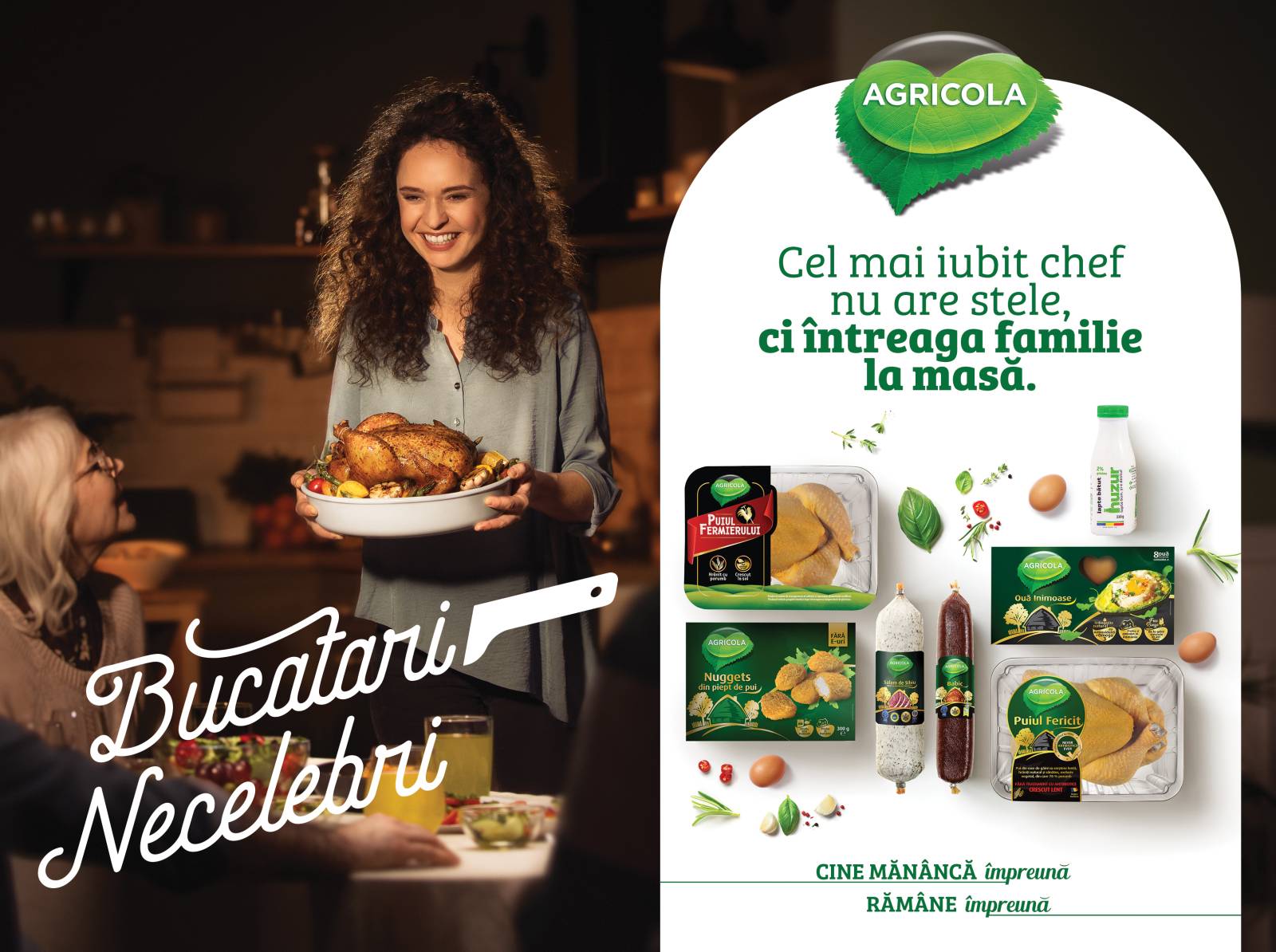 Noua campania de imagine AGRICOLA este dedicate bucătarilor de acasă