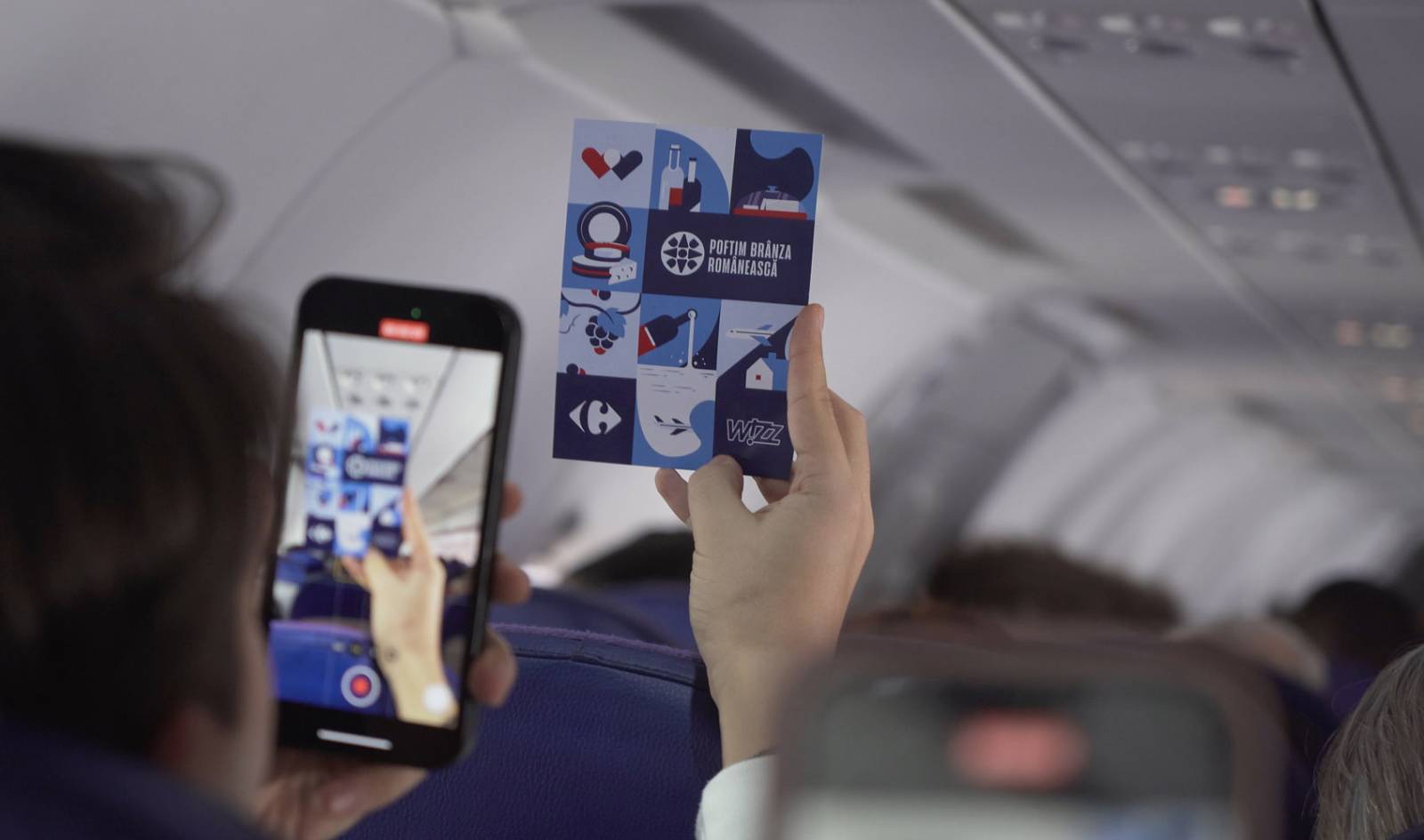 Dublă aniversare surpriză de Ziua Femeii, la înălțime și la sol cu Poftim Brânza Românească și Deschidem Vinul Românesc 1 Carrefour Wizz Air 8 Martie 2