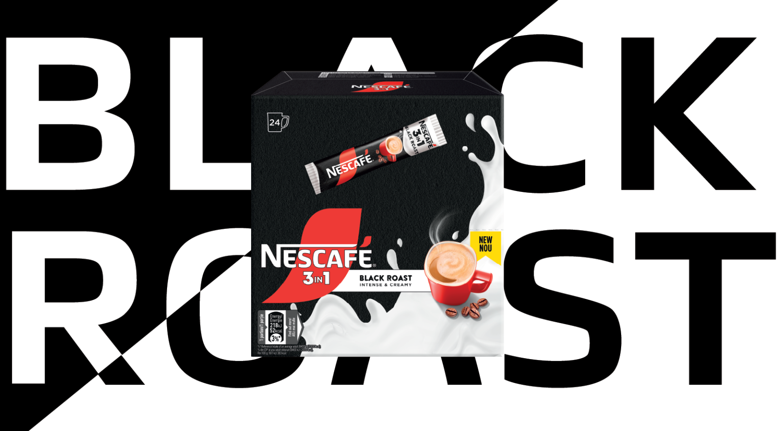 NESTLÉ lansează inovația NESCAFÉ 3in1 Black Roast