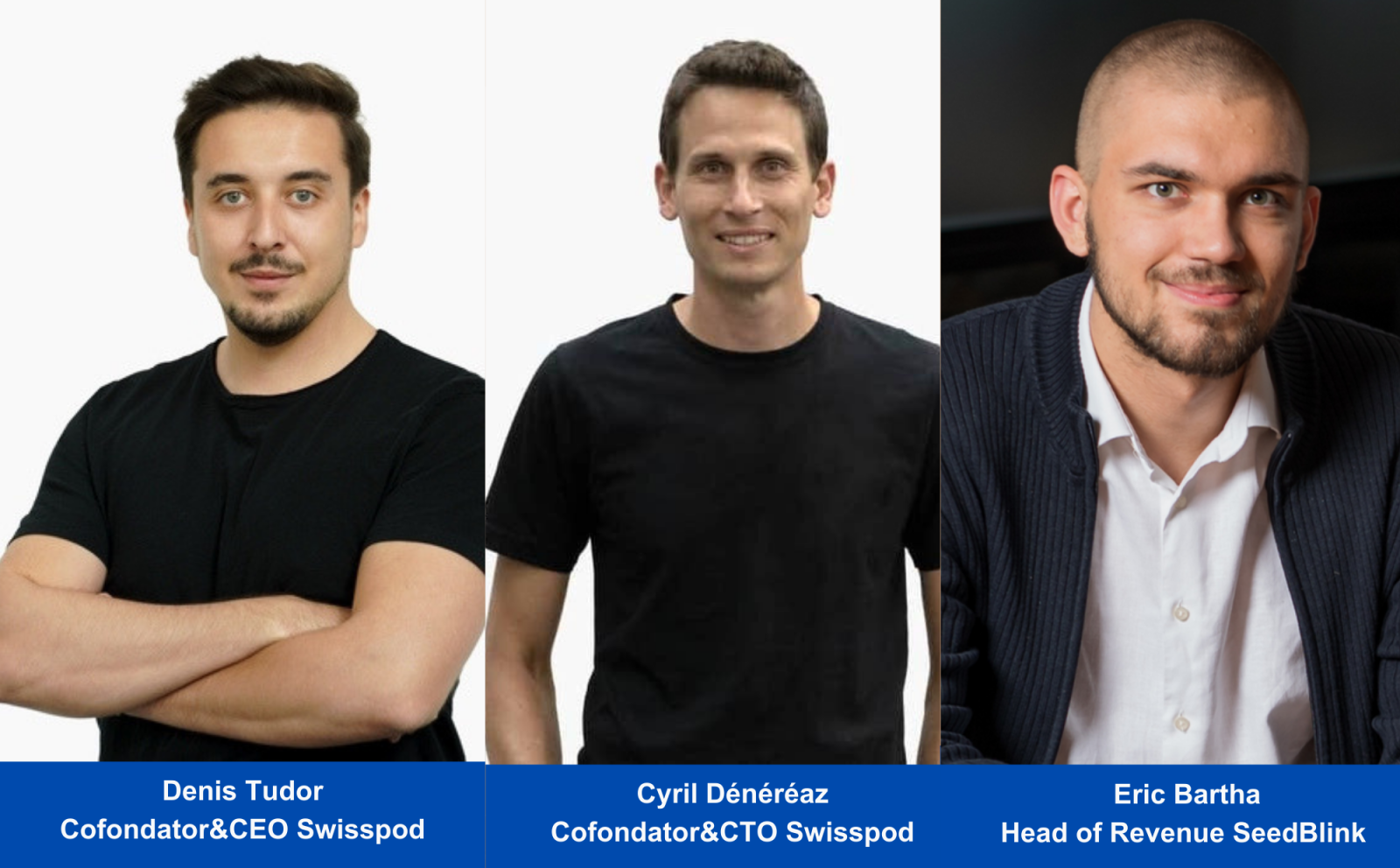 Swisspod, startupul co-fondat de Denis Tudor, vizează o investiție de 7 milioane de euro