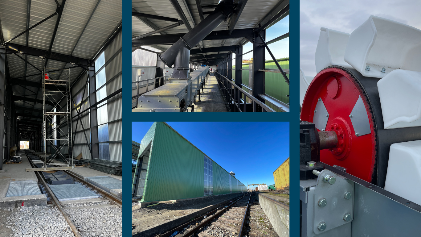 Cel mai mare terminal de transbordare a produselor agricole din Europa, construit la frontiera cu Uc...