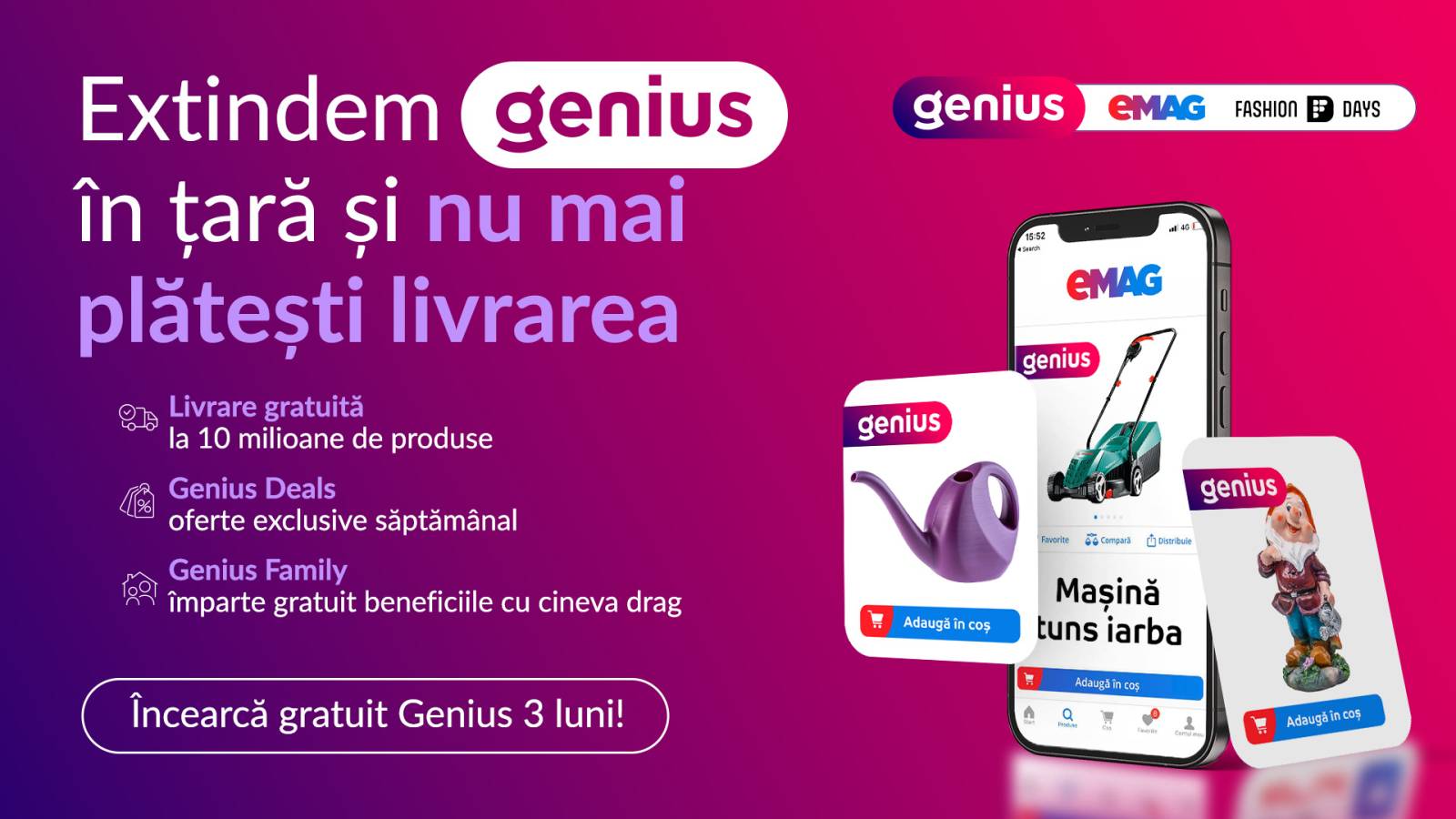 Genius se extinde în 300 de localități din întreaga țară