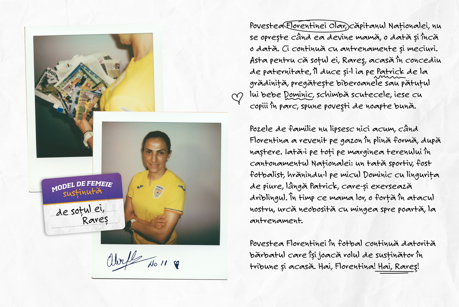 Naționala Feminină de Fotbal continuă campania împotriva stereotipurilor: Modele de Femeie 2 Naționala Feminină de Fotbal continuă campania împotriva stereotipurilor