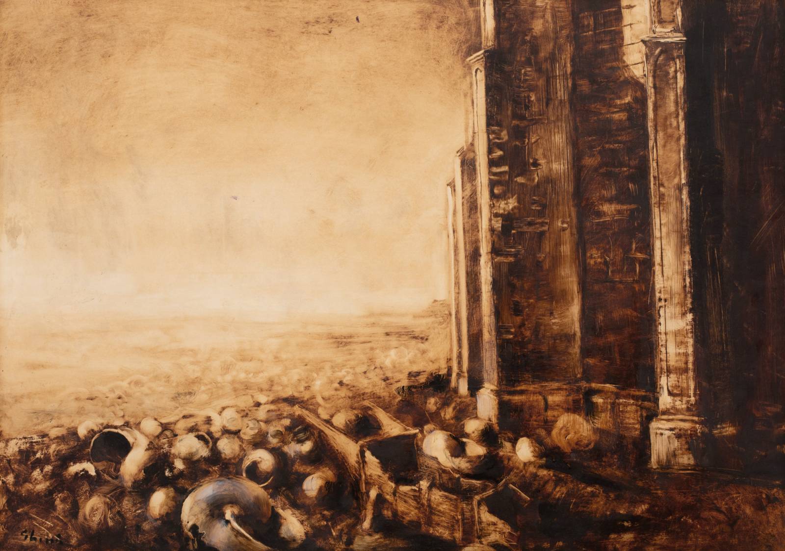 Picturi de Adrian Ghenie, într-o licitație de artă contemporană, la București