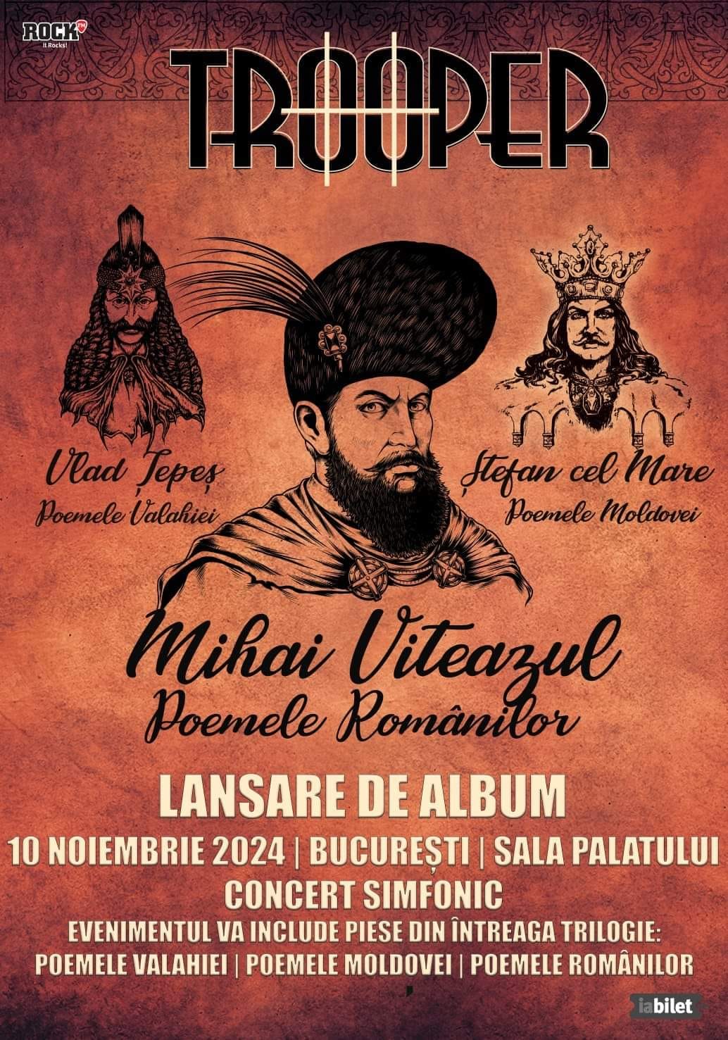 Trooper a lansat remasterizarea albumului „Vlad Țepeș: Poemele Valahiei”, primul album al trilogiei dedicată unor mari domnitori români 2 440964968 25300765252872472 4644752660382565636 n