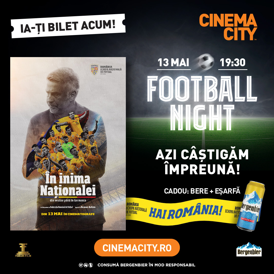 Bergenbier si Cinema City sustin lansarea filmului In inima Nationalei 2