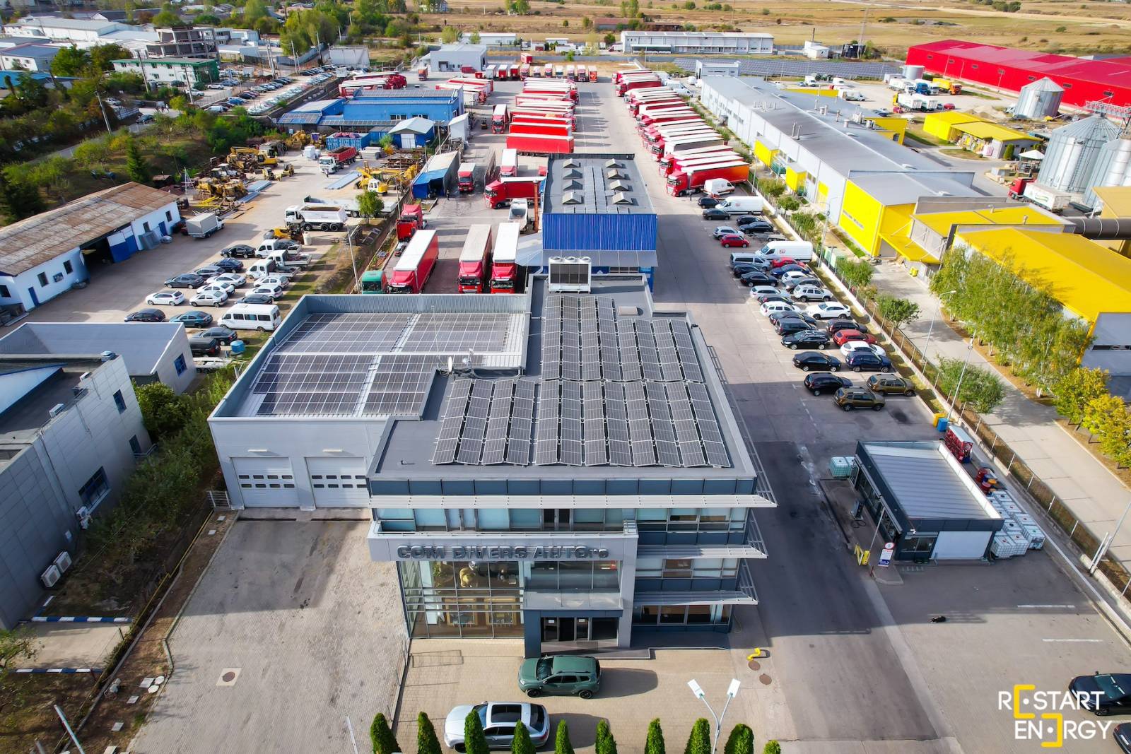 Restart Energy a finalizat două proiecte fotovoltaice pentru compania Com Divers, de peste 300.000 d...