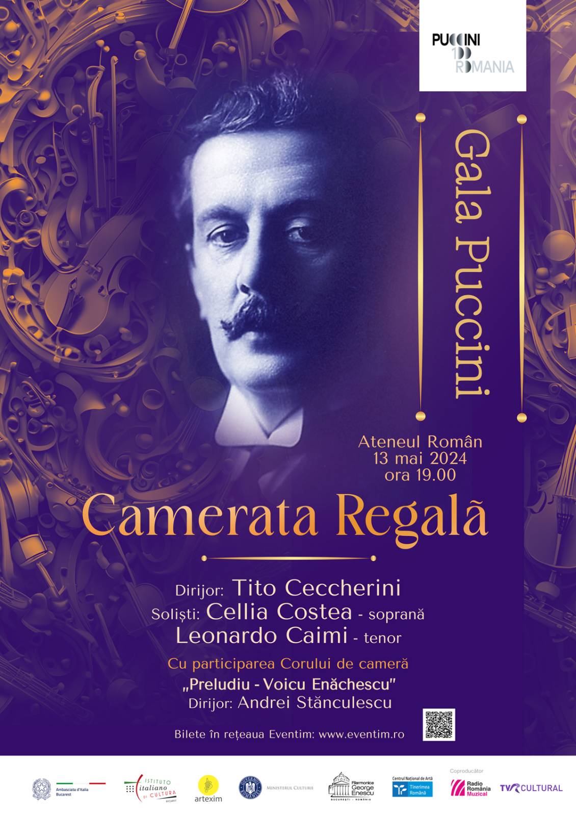 GALA PUCCINI, la Ateneul Român pe 13 mai 1 Gala Puccini la Ateneul Roman