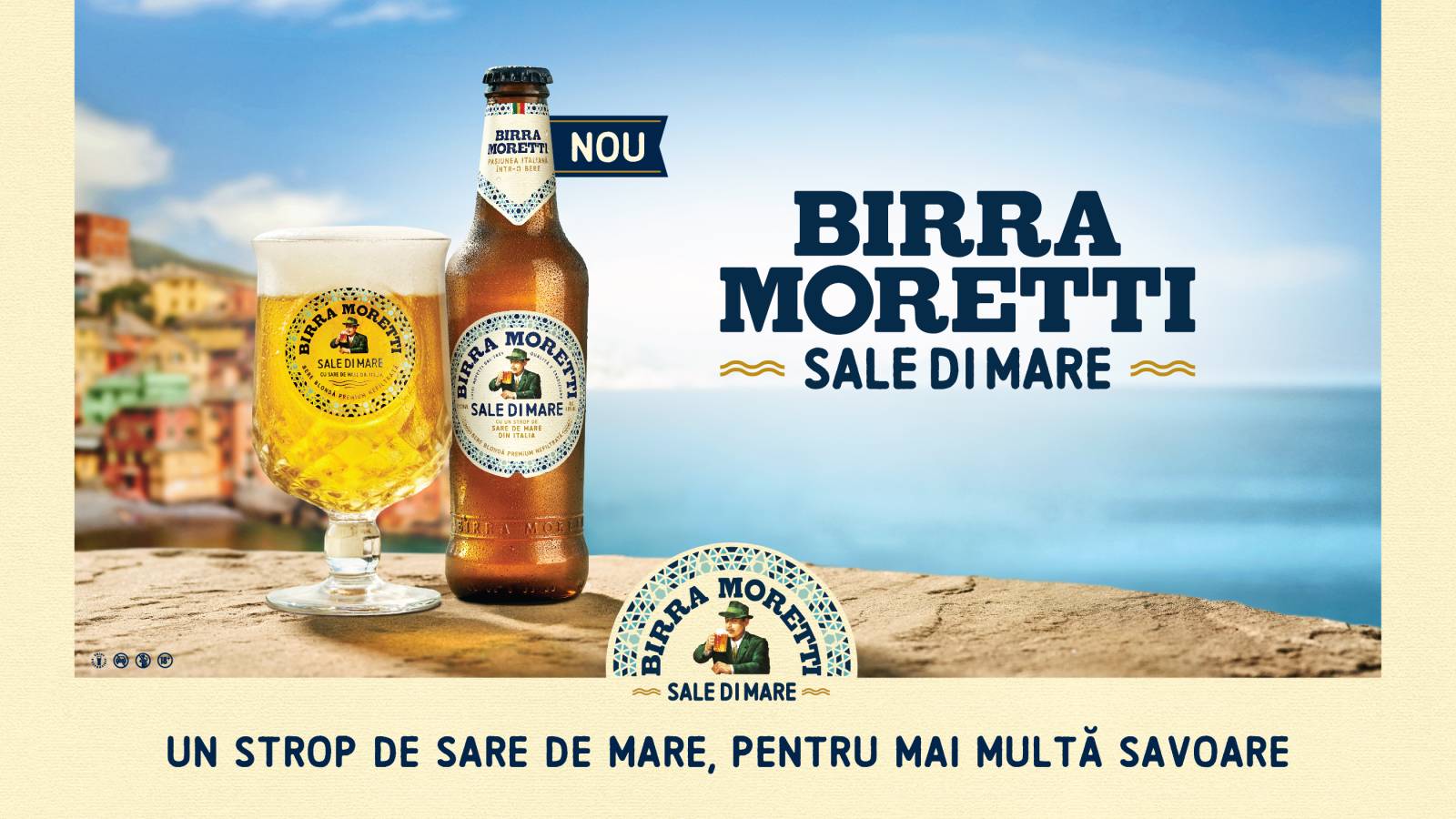 Birra Moretti lansează Birra Moretti Sale di Mare, o bere cu un strop de sare de mare din Italia