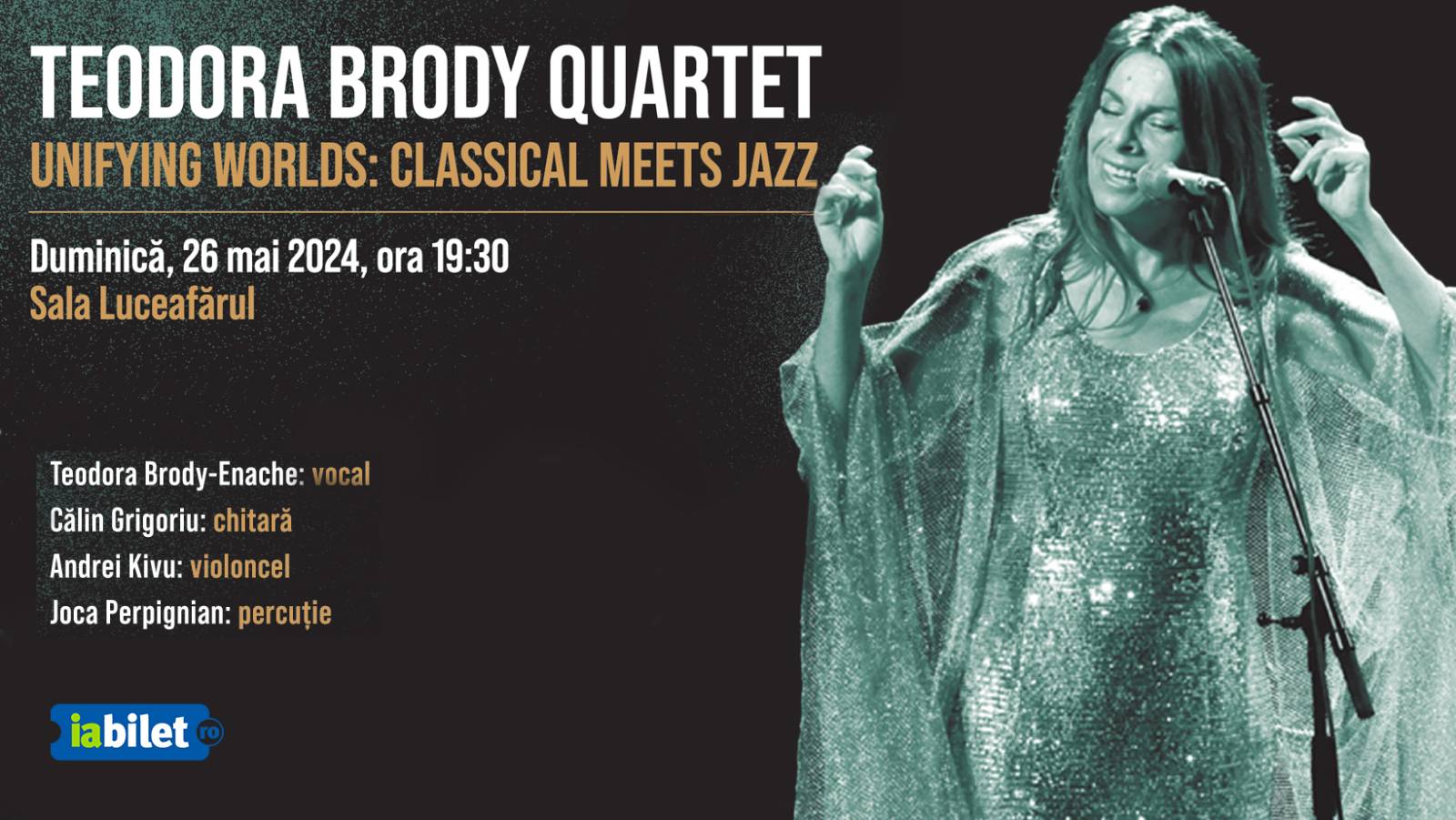 UNIFYING WORLDS - un concert despre dansul continentelor muzicale, cu Teodora Brody-Enache, la Bucur...