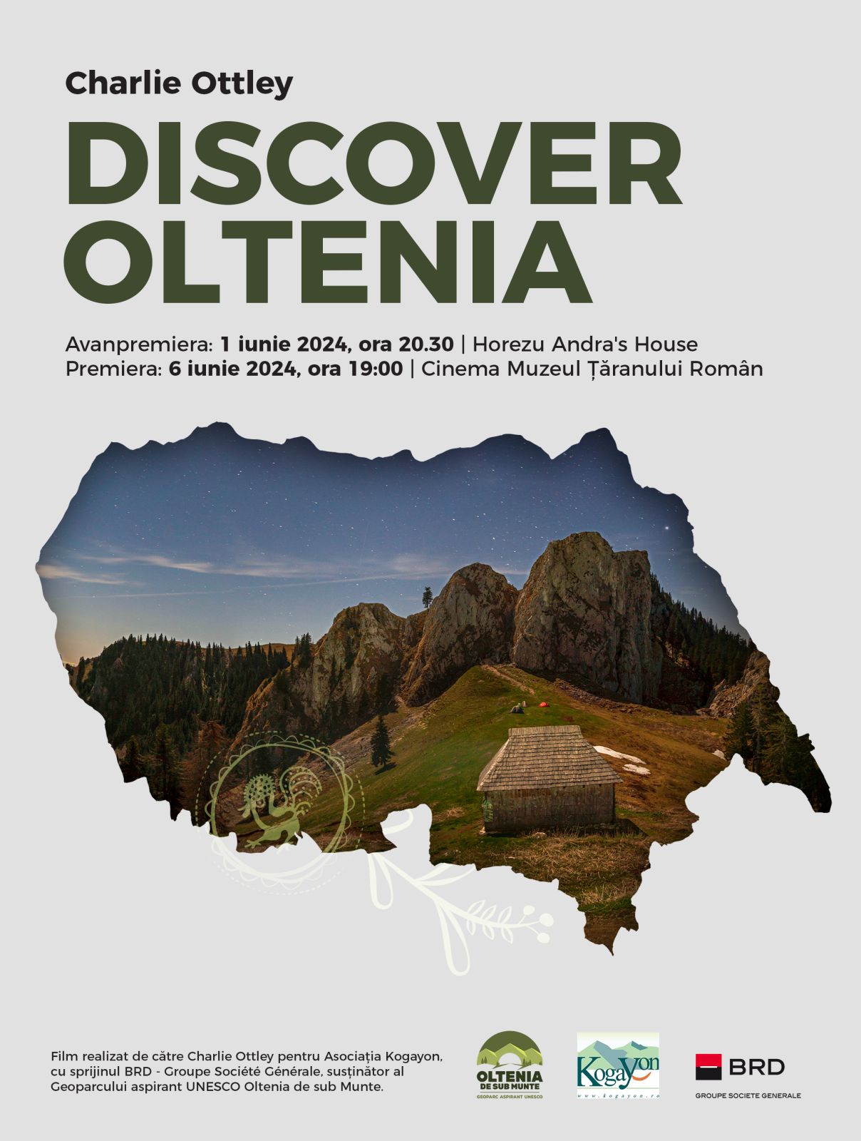 Discover Oltenia, noua producție semnată Charlie Ottley, are avanpremiera pe 1 iunie