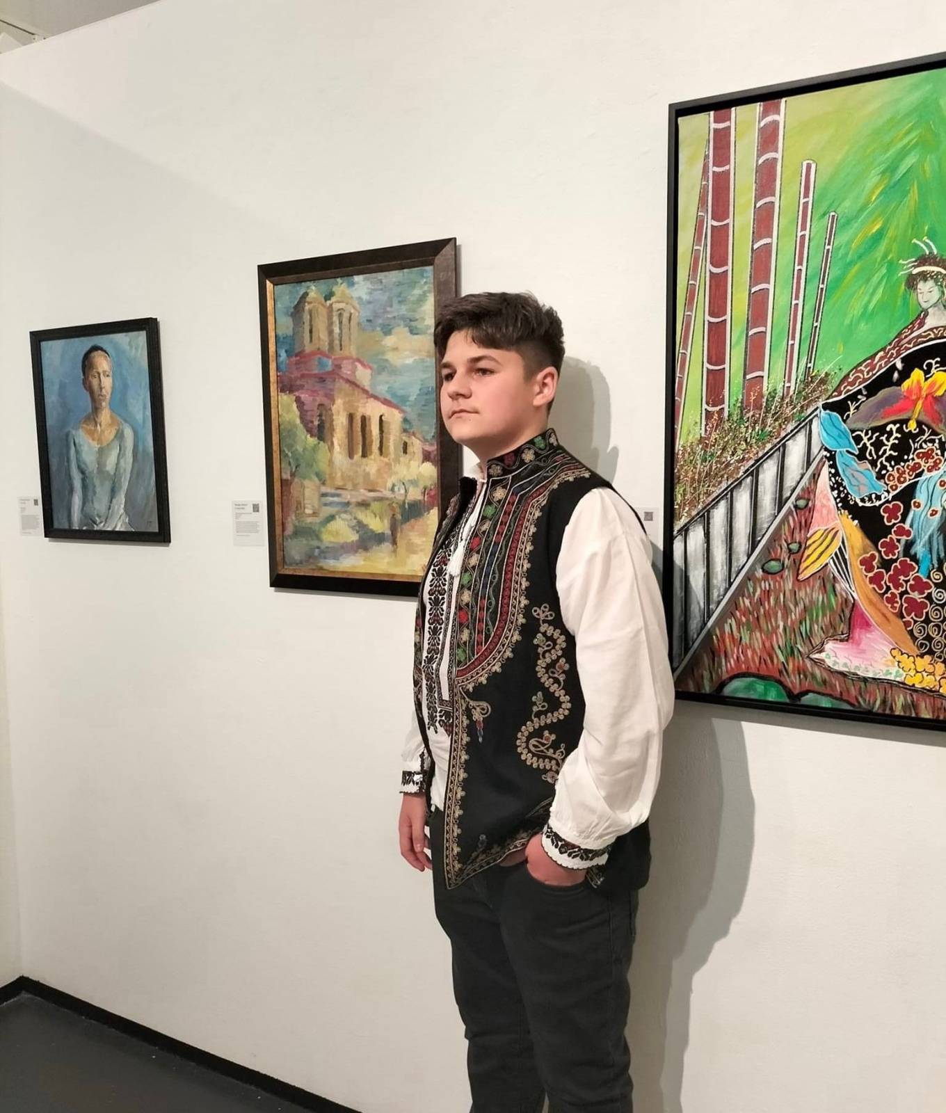 Robert Niculae, un tânăr de 13 ani din România, a expus la o galerie din New York