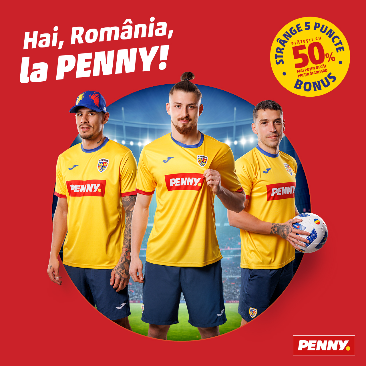 PENNY aduce echipamente și accesorii pentru suporterii naționalei de fotbal