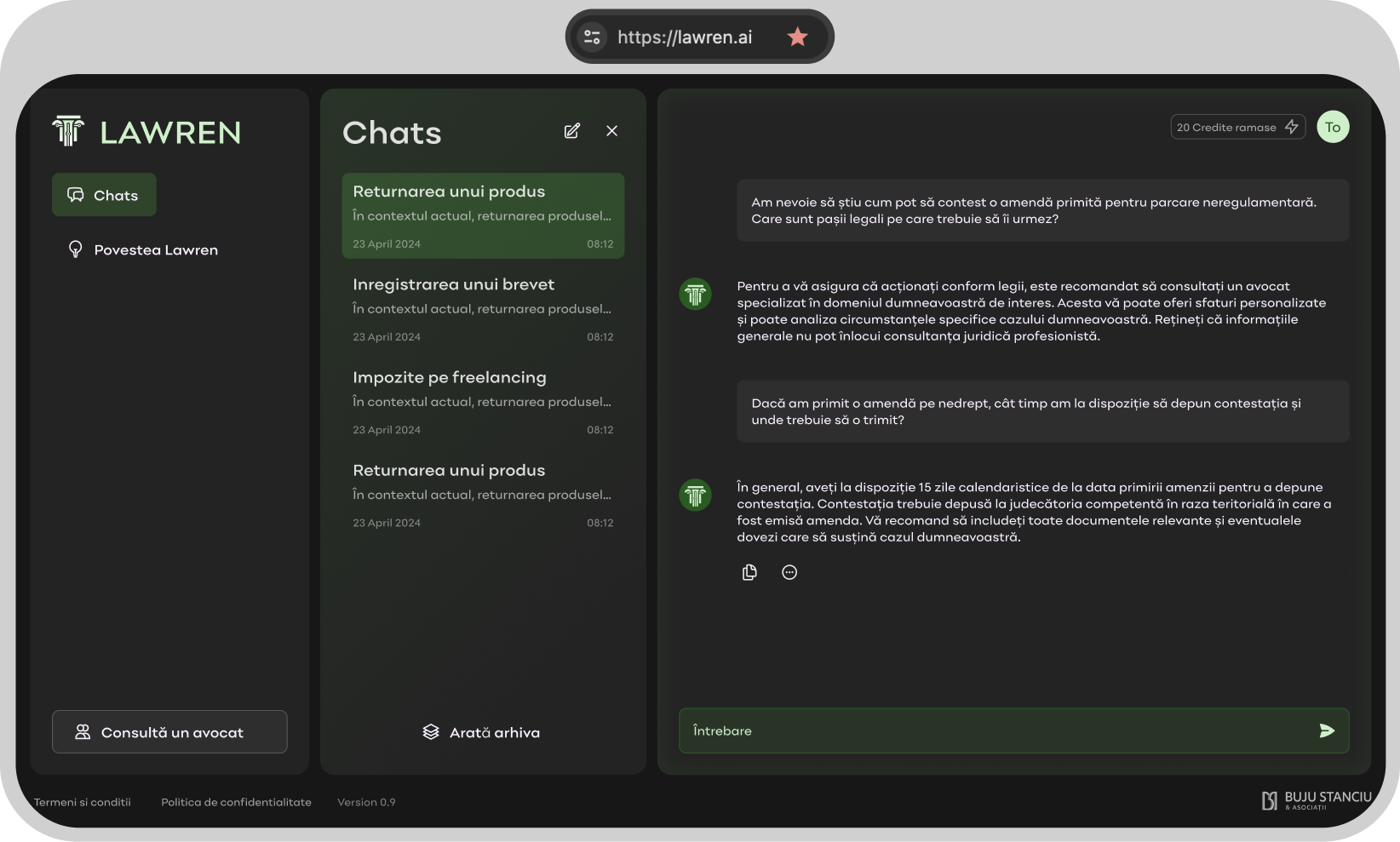Lawren.ai, primul chatbot juridic românesc bazat pe inteligență artificială