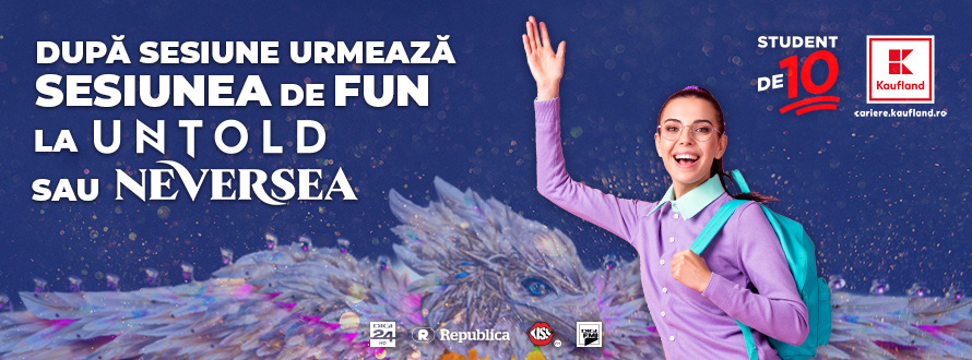 Studenții care trec sesiunea cu nota 10, primesc acces gratuit la Untold sau Neversea