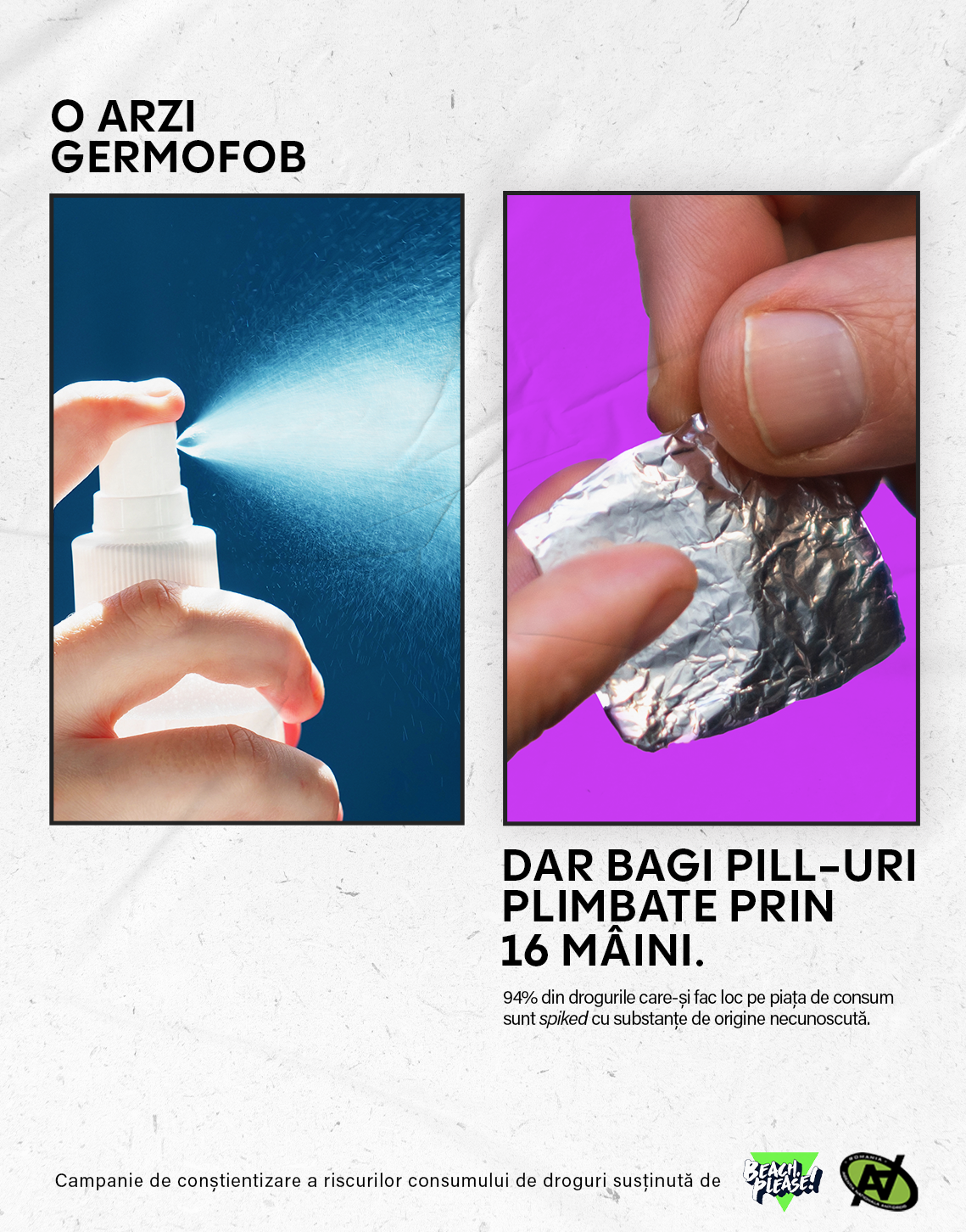 THE DROP semnează o campanie antidrog dedicată tinerilor, pentru festivalul BEACH, PLEASE!
