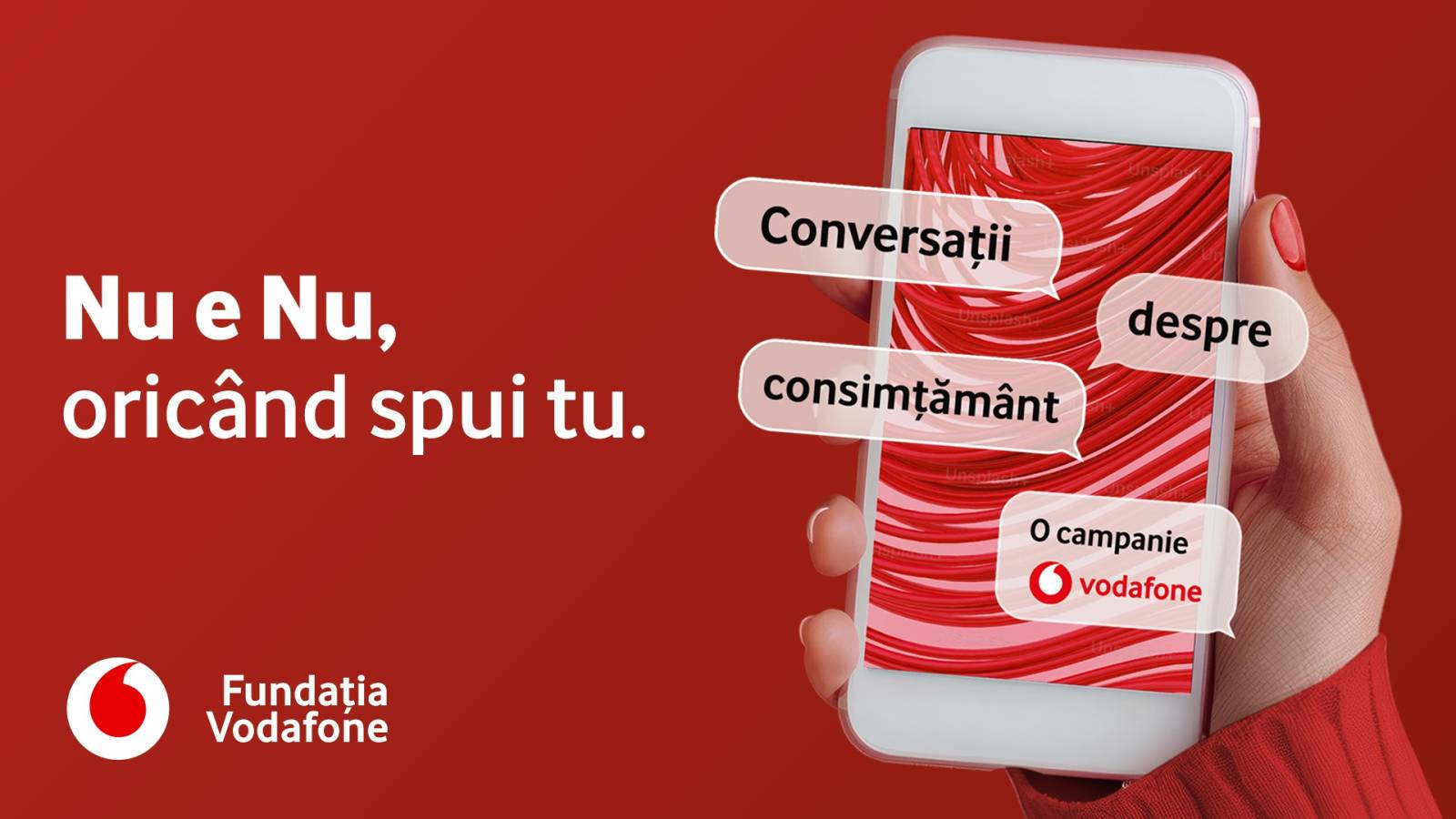 „Nu e Nu. Oricând spui tu”. O discuție esențială adusă în prim plan de Vodafone și Fundația Vodafone 1 Nu e Nu, oricand spui tu - Oxygen si Vodafone