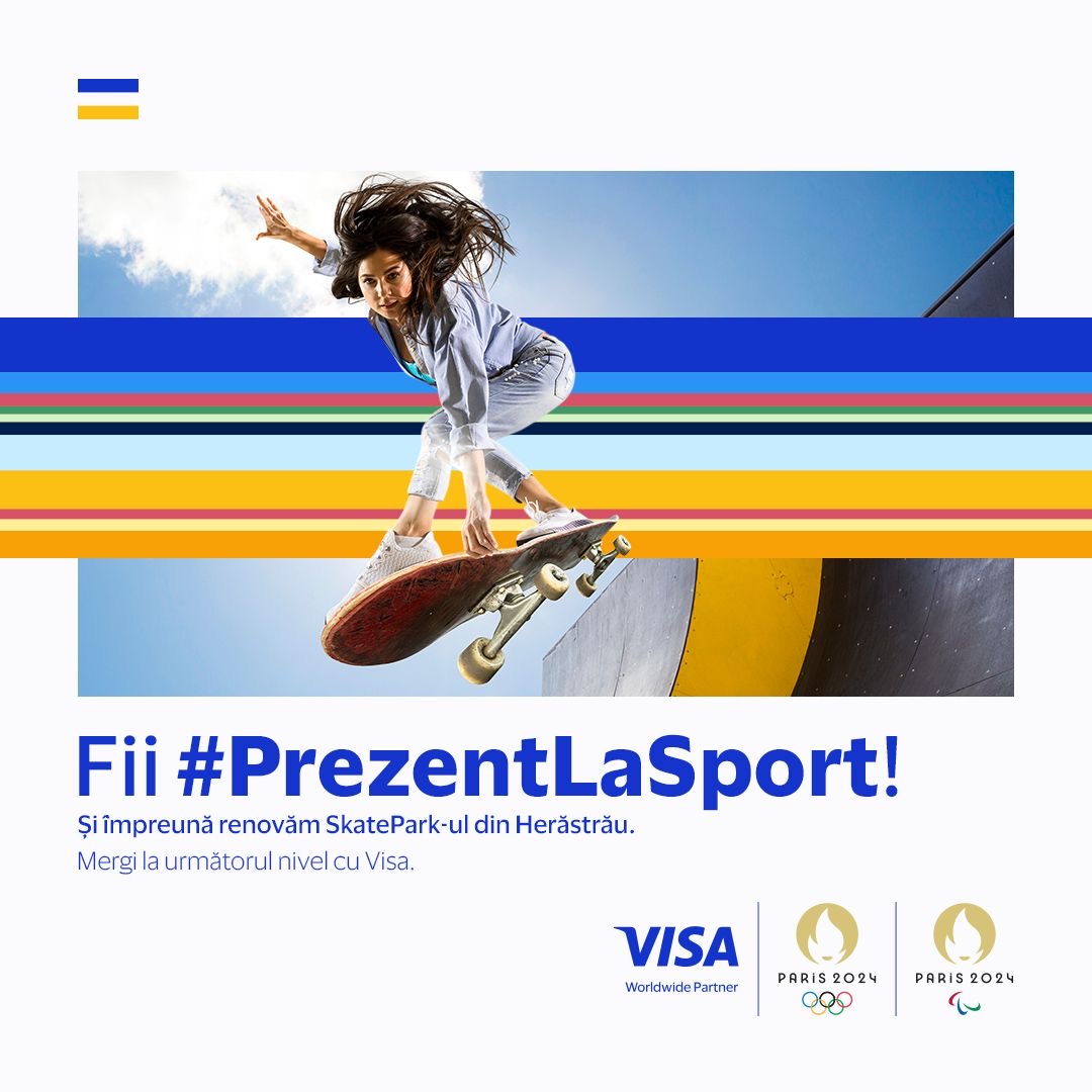 Visa renovează un skatepark din București