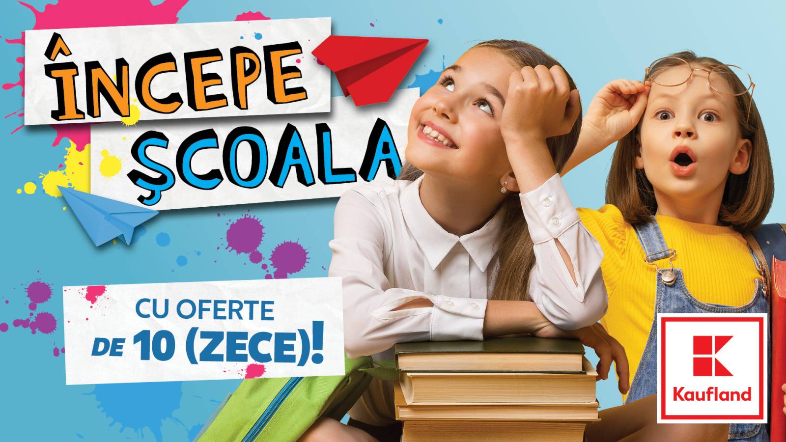 Kaufland continuă să susțină educația prin campania „Începe școala cu oferte de 10 (zece)”