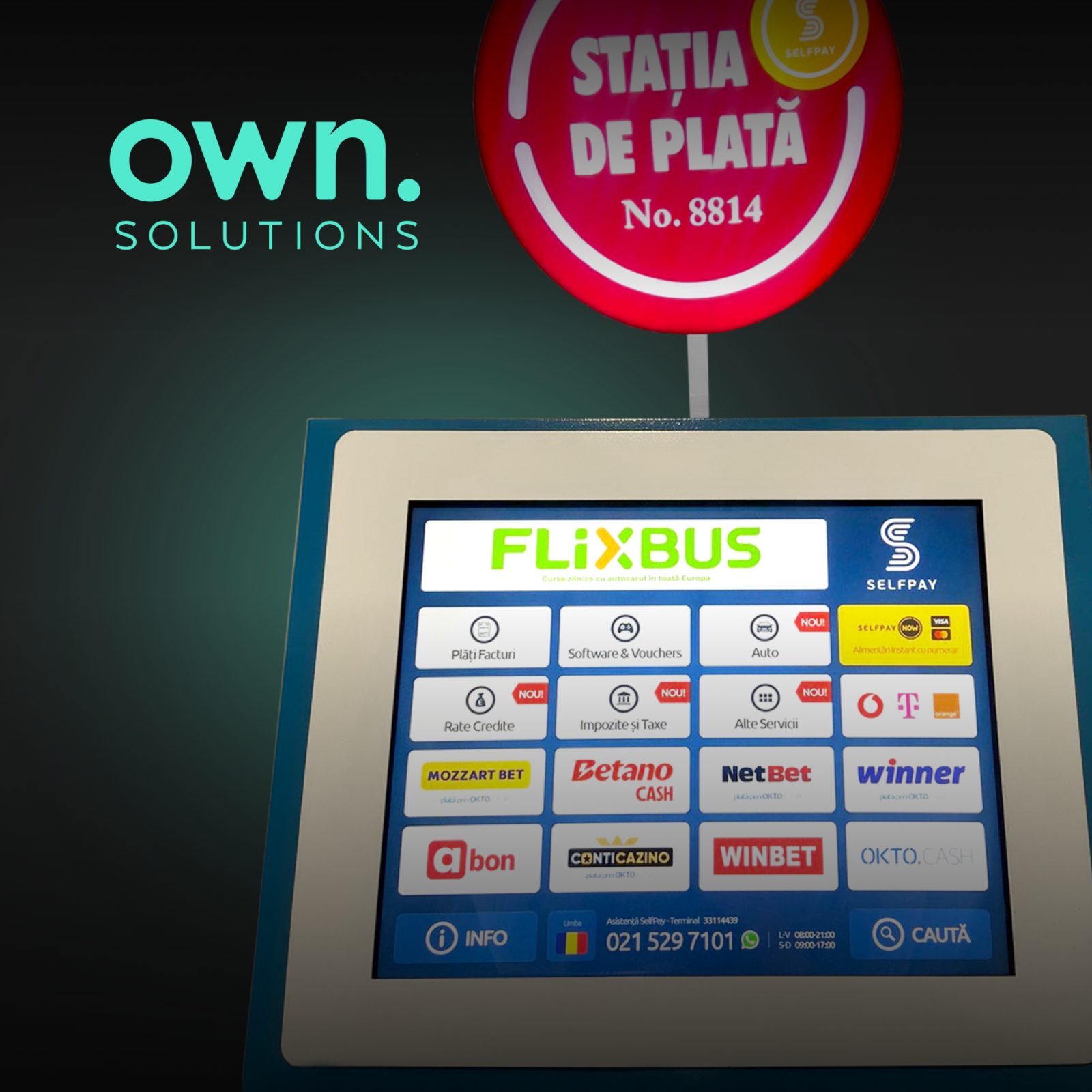 Biletele de autocar FlixBus pot fi achiziționate de la stațiile SelfPay
