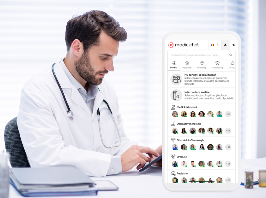 Platforma online de telemedicină Medic Chat a atins 200.000 de utilizatori