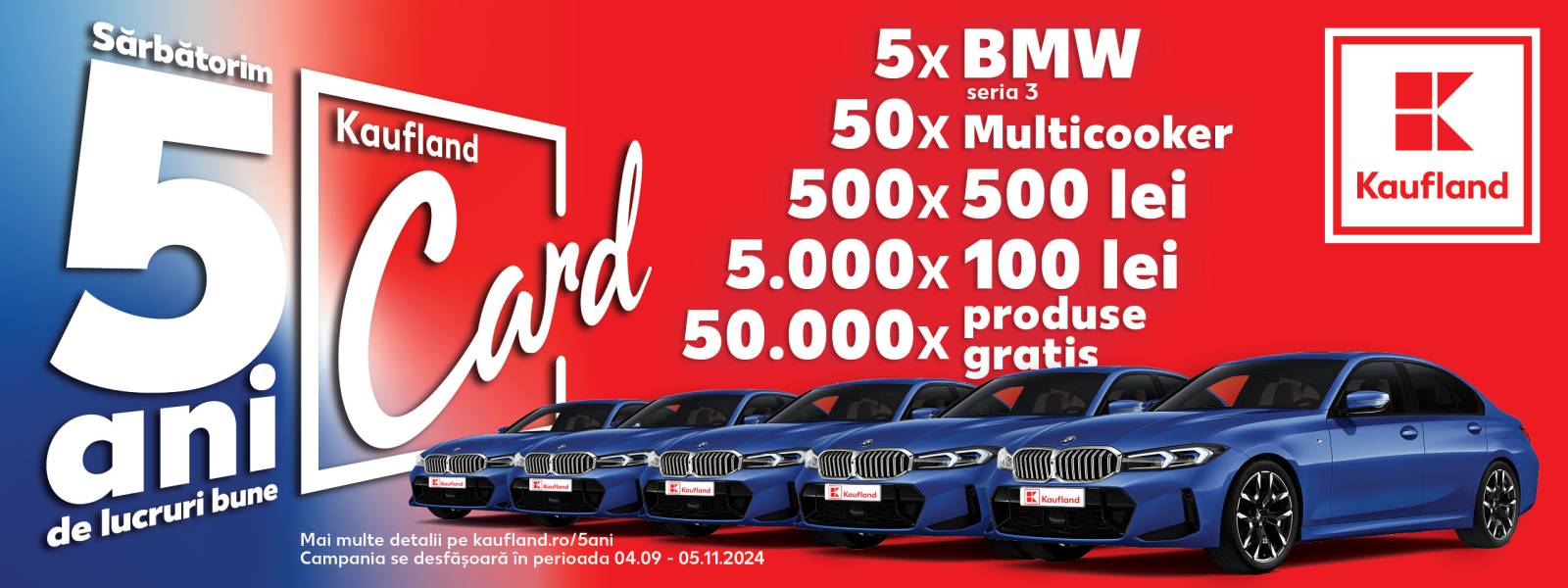 Kaufland aniversează 5 ani de Kaufland Card și răsplătește loialitatea consumatorilor