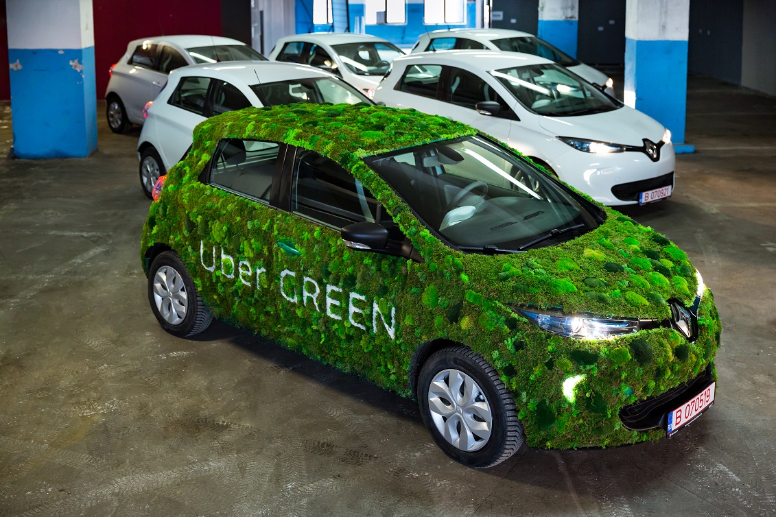 Uber lansează Uber Green în Craiova, Constanța, Iași și Sibiu