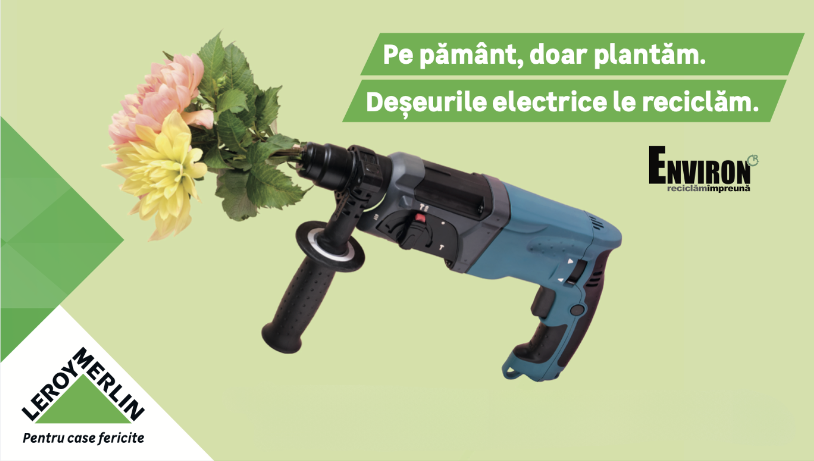 Flori în schimbul deșeurilor electrice. Asociația Environ și Leroy Merlin dăruiesc semințe de flori ...