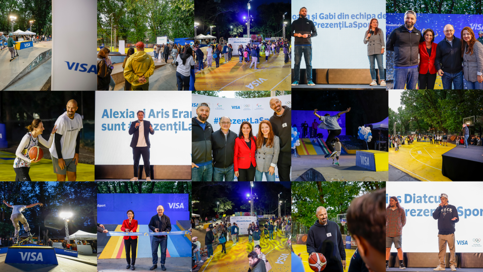 Visa marchează redeschiderea skatepark-ului și a terenurilor de streetball din zona Herăstrău a capi...