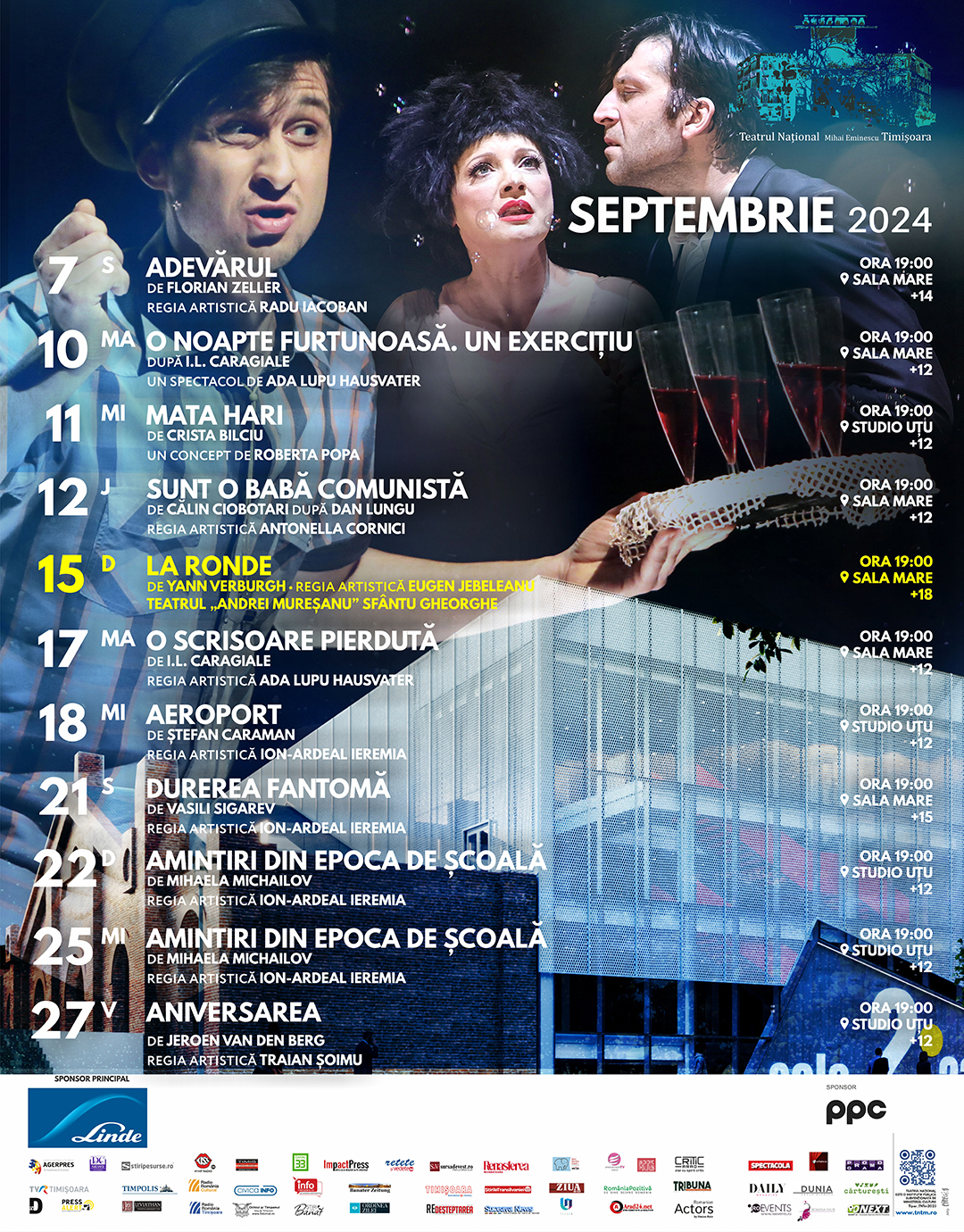 TNTm, spectacolele lunii septembrie